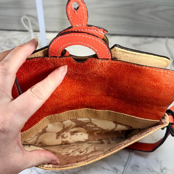 J. Crew Orange and Tan Shoulder Bag - Picture 5 of 6